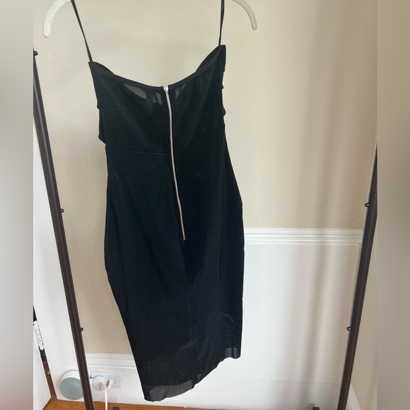 BEC & BRIDGE black strapless mesh dress - Picture 2 of 3